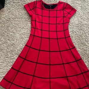 Red and Black Sweater Dress Girls LG (10/12)